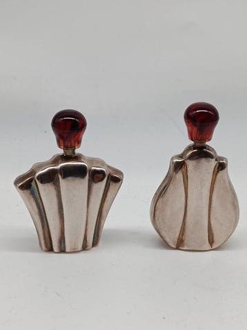 Parfumfles (2) - Flesjes voor Parfum - .925 zilver