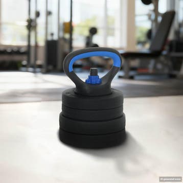 vidaXL 4-in-1 Dumbbell Barbell Kettlebell Set 20 kg Zwart en, Verzenden, Nieuw