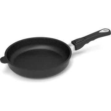 AMT Gastroguss Koekenpan Ø 24 cm hoogte 5 cm met afneemba.., Ophalen of Verzenden, Nieuw, Aluminium