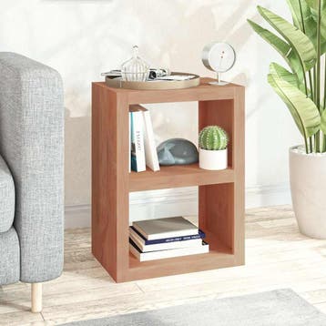 vidaXL Bijzettafel 45x30x60 cm massief teakhout, Huis en Inrichting, Verzenden, Nieuw, 45 tot 60 cm