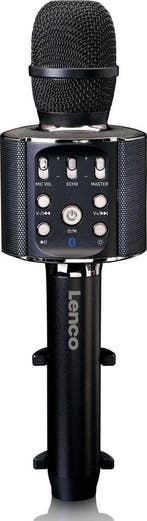 Karaoke Microfoon – met Bluetooth - Zwart – Lenco - BMC-090B, Verzenden, Zo goed als nieuw