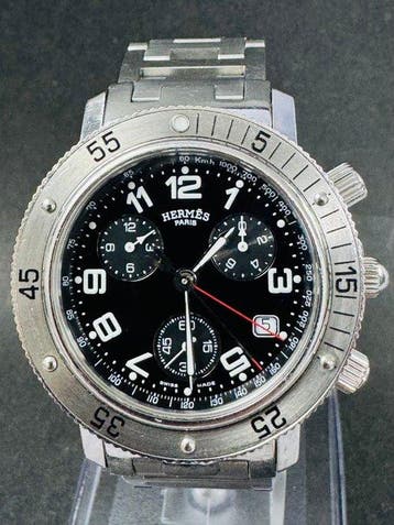 Hermès - Clipper Chronograph - CL2.910 - Heren - 2000-2010, Nieuw