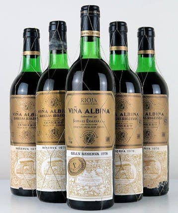 1978 Bodegas Riojanas, Viña Albina Gran Reserva (Centenary, Nieuw