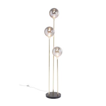 *WOONWINKEL* Kare Design Al Capone Gouden Vloerlamp Met Glas, Verzenden, Nieuw