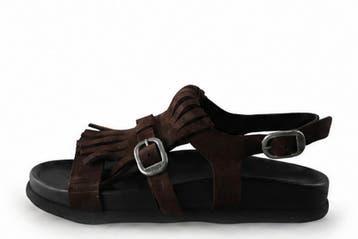 Shabbies Amsterdam Sandalen in maat 38 Bruin, Verzenden, Sandalen of Muiltjes, Zo goed als nieuw, Bruin