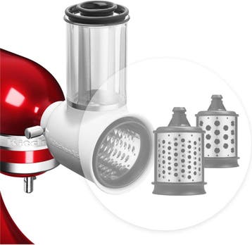 KitchenAid groente/ kaas raspen uitbreidingsset met 3 raspen, Ophalen of Verzenden, Zo goed als nieuw