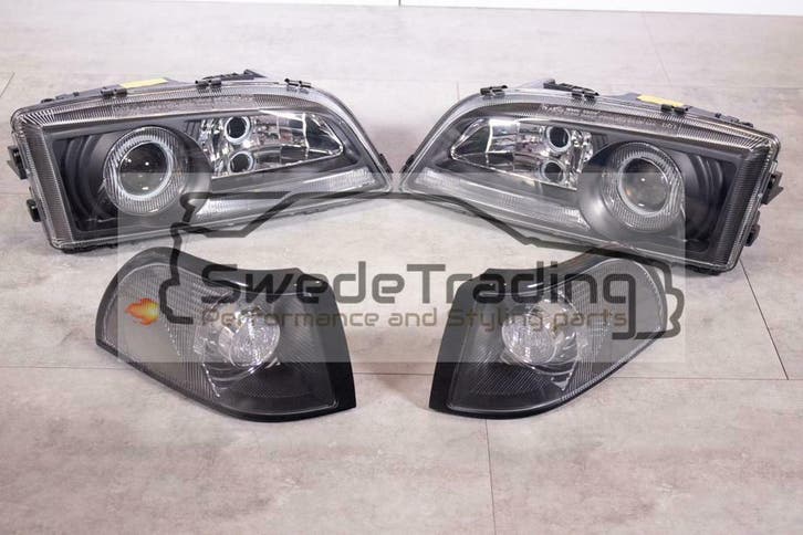 Volvo V70 / S70 /C70 Heldere Zwarte koplampen Xenon Styling, Auto-onderdelen, Verlichting, Nieuw, Volvo, Ophalen of Verzenden