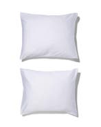HEMA Kussenslopen 60x70cm hotel katoen satijn wit - 2 stuks, Verzenden, Nieuw, Wit