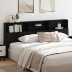 vidaXL Hoofdeinde kas Zwart Eiken 220 x 19 x 101,5 cm, Verzenden, Nieuw, Zwart, Hout