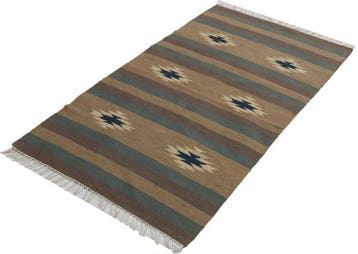 Kelim - Vloerkleed - 160 cm - 90 cm - Naturfarben, Nieuw