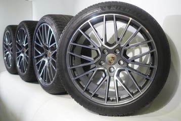 Porsche Cayenne E3 21 inch velgen Michelin Winterbanden Orig, Gebruikt, Velg(en), 21 inch, Winterbanden