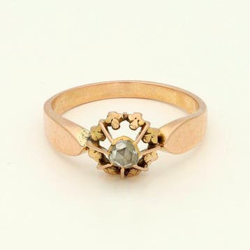 Ring - 18 karaat Roségoud Diamant (Natuurlijk), Nieuw