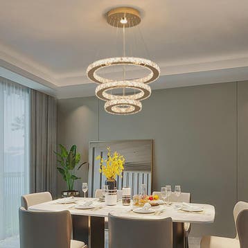 Luxe Kristallen Kroonluchter LED - Plafondlamp voor Woonkame, Verzenden, Nieuw