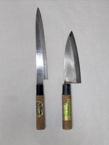 Keukenmes - Staal, Hout - Japan - Traditionele Japanse
