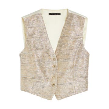 Pennyblack • goud zilveren gilet Breda • 36 (IT42), Bruin, Verzenden, Nieuw, Pennyblack