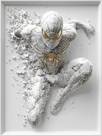 Artxlife - Lego SpiderMan Breaking Frame, Kinderen en Baby's, Speelgoed | Duplo en Lego, Nieuw