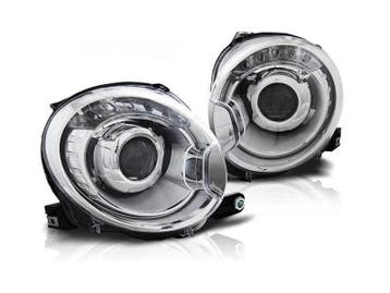 Koplamp unit Chrome geschikt voor Fiat 500, Auto-onderdelen, Verlichting, Verzenden, Nieuw, Fiat