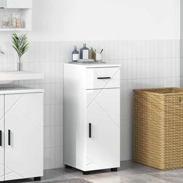 vidaXL Badkamer Kast Hoogglans wit 30 x 35 x 80 cm, Verzenden, Nieuw