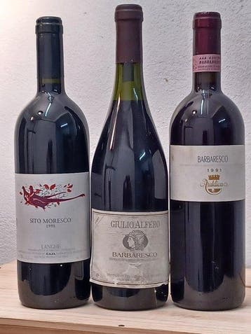 1998 Gaja Sito Moresco, 1989 Giulio Alfero, 1991 Araldica -, Nieuw