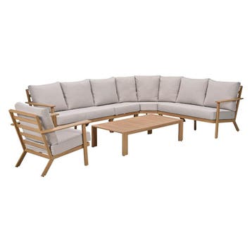 Garden Impressions Ariane loungeset 6-delig - light teak, Verzenden, Nieuw
