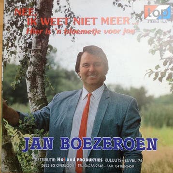 Single - Jan Boezeroen - Nee, Ik Weet Niet Meer, Verzenden, Nieuw in verpakking