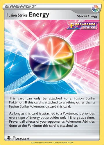 Trainer Fusion Strike Energy 244/264 (Fusion Strike), Ophalen of Verzenden, Nieuw, Losse kaart, Foil