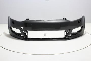 Voorbumper +Koplampsproeiers Volkswagen Polo 6R PEPPERGREY (, Nieuw, Ophalen of Verzenden, Bumper, Volkswagen