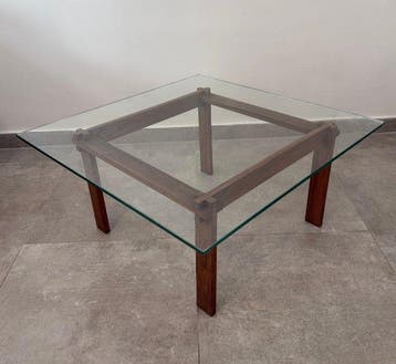 Salontafel - Hout, Glas