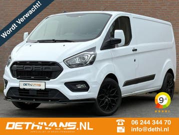 Ford Transit Custom 2.0TDCI 130PK Lang Raptor Edition / Euro, Stof, Gebruikt, Zwart, Wit