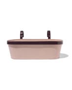HEMA Plantenbak balkon 39x13x21cm met haak roze, Verzenden