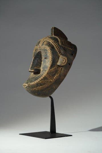 Een houten masker - Nimba - Guinee (Zonder minimumprijs)