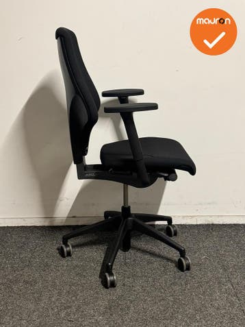 Giroflex 64 - Bureaustoel - Zwart - Refurbished, Werkplek, Ophalen of Verzenden, Gebruikt, Stoel