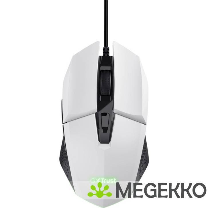 Trust GXT 109W Felox Witte Gaming Muis, Computers en Software, Muizen, Nieuw, Verzenden
