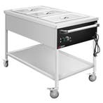GGM Gastro | Bain-marie wagen - 1,95 kW - 3x GN 1/1 - met |, Verzenden