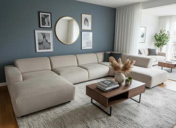 Beige Hoekbank Rotterdam | 2000m² Showroom, Huis en Inrichting, Banken | Bankstellen, Ophalen, Hoekbank, Vierpersoons of meer
