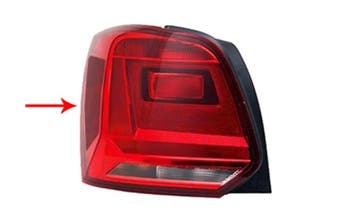 Achterlicht links donker geschikt voor Polo 6C 2014-2017, Ophalen of Verzenden, Nieuw, Volkswagen