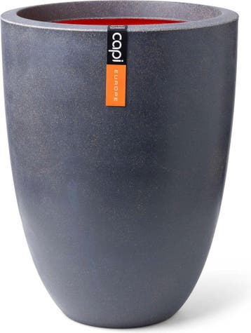 Capi Europe Vaas elegant laag Smooth NL 36x48cm Donkergrijs, Ophalen of Verzenden, Nieuw