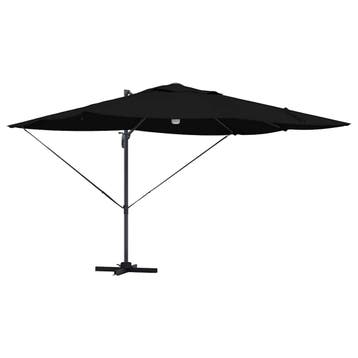vidaXL Parasol Zwart 351 x 250 x 253 cm Polyester en, Verzenden, Nieuw, 2 tot 3 meter
