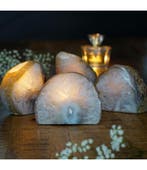 Prachtige Agaat Theelichthouders – Licht met een Ziel, Huis en Inrichting, Overige materialen, Verzenden, Nieuw, Wit