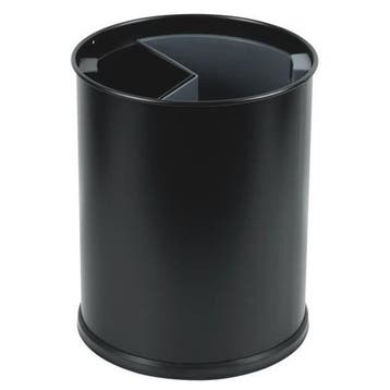 Afvalbak | Metaal (Zwart) | 13L | Open | Afvalscheiding |, Verzenden, Nieuw in verpakking