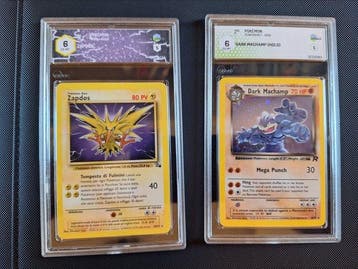Pokémon - 2 Graded card - Zapdos, Machamp Foil, Holo - Graad, Hobby en Vrije tijd, Verzamelkaartspellen | Pokémon, Nieuw