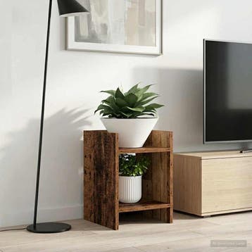 vidaXL Plantenstandaard 2 st Oud hout 30 x 30 x 40 cm, Verzenden, Nieuw