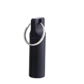 Metalen Mini Pillenhouder – Waterdichte Sleutelhangerbox, Verzenden, Nieuw