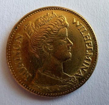 Nederland. Wilhelmina. 5 Gulden 1912, Postzegels en Munten