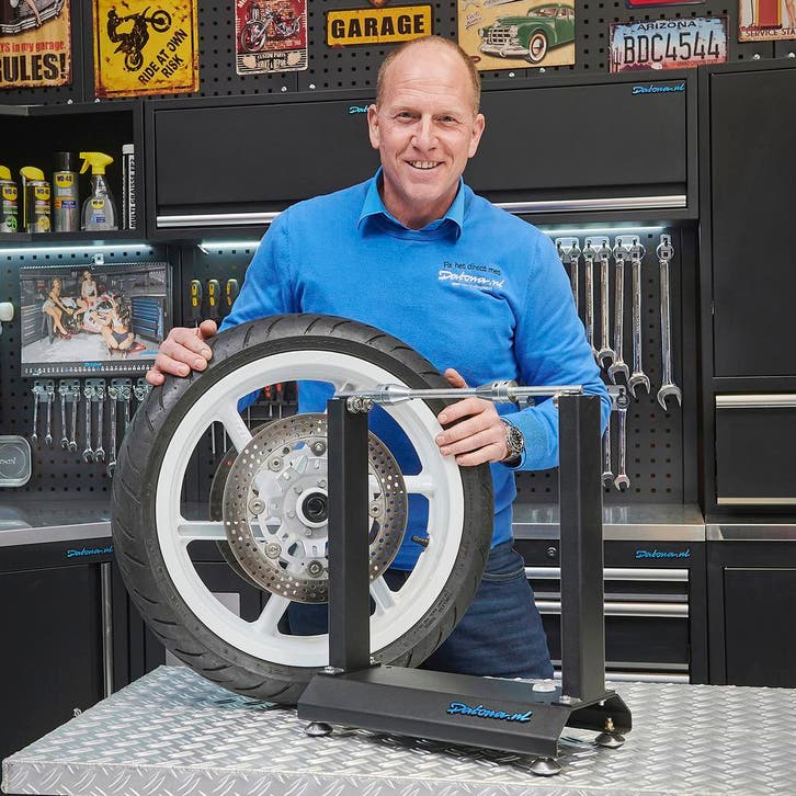 Datona Motorbanden balanceer apparaat - Datona - Mat zwart, Auto diversen, Autogereedschap, Nieuw, Ophalen of Verzenden