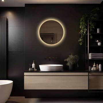 Badkamerspiegel Megon Aureon 60x60 - Gouden Lijst, Huis en Inrichting, Woonaccessoires | Spiegels, Ophalen of Verzenden, Nieuw