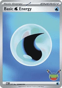 Water Energy mee 011 holo 30th Anniversary, Ophalen of Verzenden, Nieuw, Losse kaart, Foil