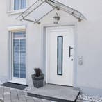 vidaXL Voordeur 108x208 cm PVC wit, Doe-het-zelf en Verbouw, Deuren en Horren, Verzenden, Nieuw