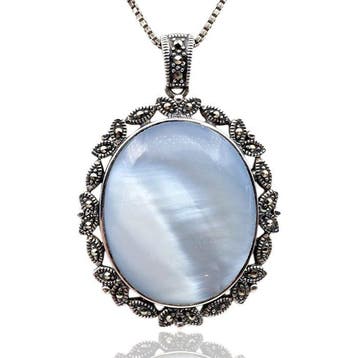 Zilver - Halsketting - Art Deco-herleving