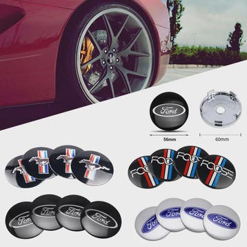 Set van 4 Auto Wiel Center Hub Caps - 56mm/60mm - Styling St, Verzenden, Nieuw